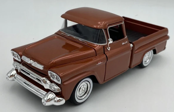 Motor Max Koleksiyon 1 / 24 Ölçek 1958 GMC 100 Pickup Model Metal Araba Kırmızı ürün görseli