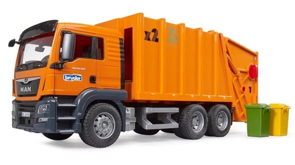 Bruder BR03760 Man TGS Çöp Kamyonu (turuncu) - 1