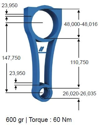 Bmw Piston Kolu Bmw Cooper D Aurıs N47c16  12> - Bmy 1706 ürün görseli