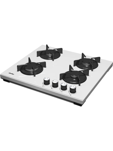 Simfer 3036 Beyaz Cam Set Üstü Ocak