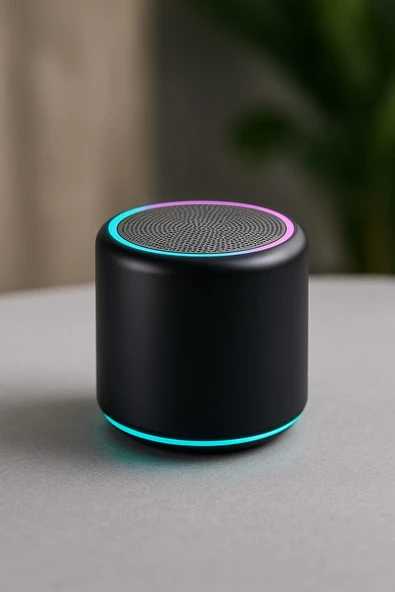 Samsung Galaxy M15 Uyumlu Bluetooth Hoparlör Ekstra Bass, LED Işıklı, Taşınabilir Mini Hoparlör - Resim 4