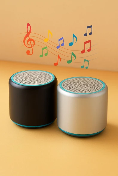 XİAMOİ Redmi Note 12 Pro Uyumlu Bluetooth Hoparlör Ekstra Bass, LED Işıklı, Taşınabilir Mini Hoparlör - Resim 3