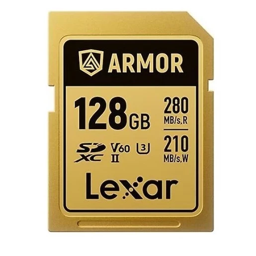 LEXAR 128GB LSDAMGL128G-RNNNG PRO ARMOR GOLD 280MBS READ / 210MBS WRİTE SD KART - 1