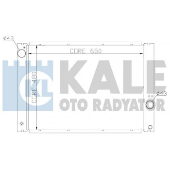 Bmw Motor Su Radyatoru Bmw M54 N62 N73 E60 E63 E64 E65 - Kale 341905 ürün görseli 1