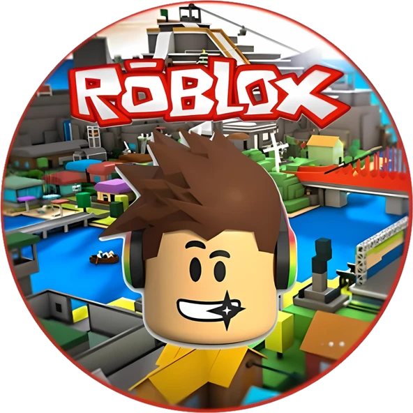 Yenilebilir Yuvarlak Pasta Resim Baskısı 20 cm Şekerli Kağıt Roblox Temalı 49 ürün görseli 1