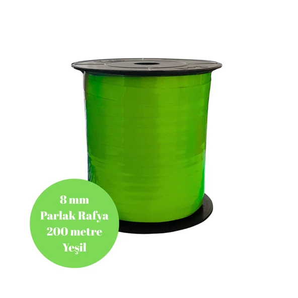 Rafya 8mm 200 metre Parlak Yeşil - 1