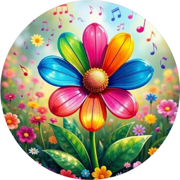 Yenilebilir Yuvarlak Pasta Resim Baskısı 20 cm Şekerli Kağıt Çiçek Temalı 124 ürün görseli