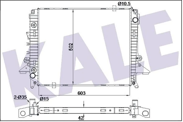 Land Rover Motor Su Radyatoru 276dt Discovery 3 L319 04>09 Discovery 4 L319 09>18 - Kale 354975 ürün görseli