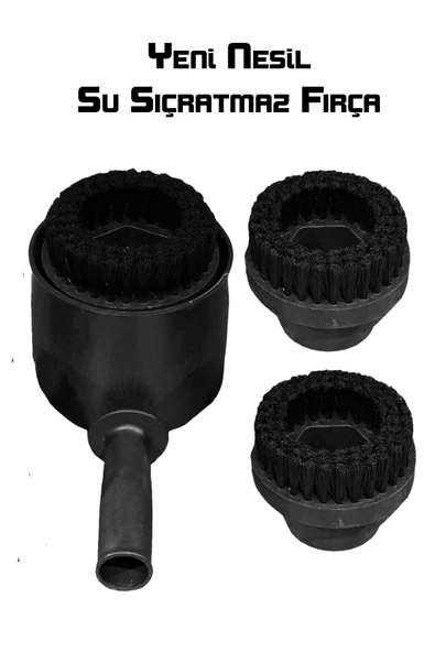 Yeni Nesil Su Sıçratmayan Fırça Seti Koltuk Yıkama Temizleme Fırçası - 2