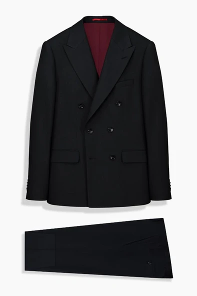 Moneta Slim Fit Siyah Takım Elbise