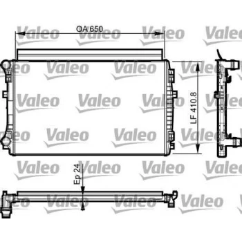 Vag Motor Su Radyatoru 650x395x22 A3 1,2 / 1,4 / 1,6tdi Golf VII 1,2 / 1,4 / 1,6tdi 12> - Valeo 735558 ürün görseli