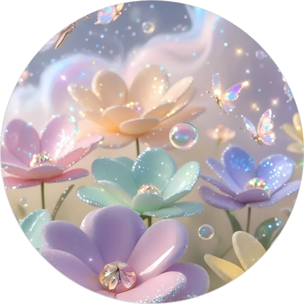 Yenilebilir Yuvarlak Pasta Resim Baskısı 20 cm Şekerli Kağıt Çiçek Temalı 97 ürün görseli