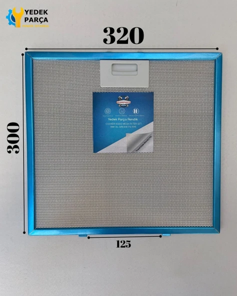 Simfer Uyumlu Davlumbaz 32X30,5 CM Arka Ara 12,5 CM Aspiratör Filtresi ürün görseli