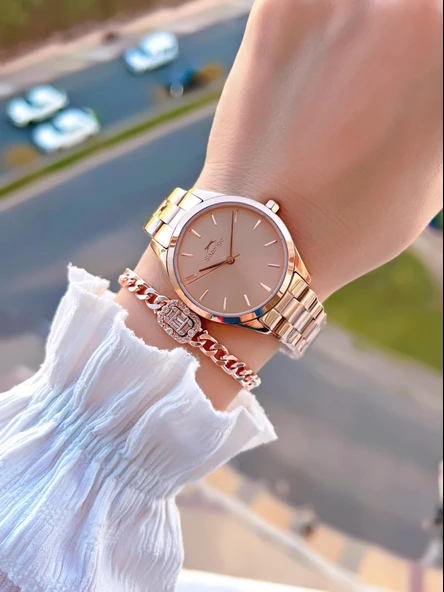 Slazenger Çelik Kordon 5 Atm Suya Dayanıklı 2 Yıl Garantili Kadın Kol Saati SL.1915.3.02 - Resim 2