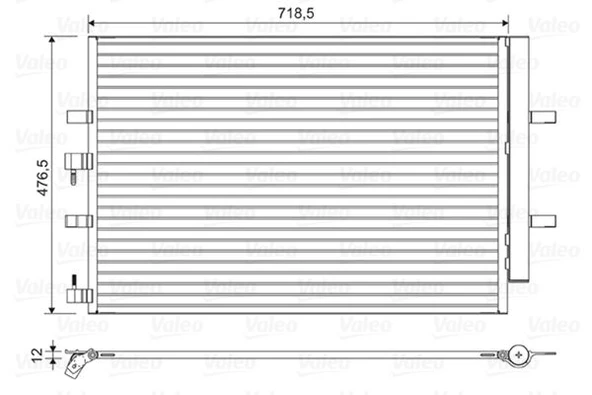 Ford Klima Radyatoru (kondanser) Transıt V363 14> Custom 12> - Valeo 822590 ürün görseli 1