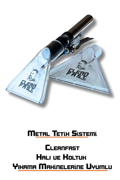 Halı ve Koltuk Yıkama Başlığı Vakum Aparatı Metal Tetikli Cleanfast Uyumlu - 2
