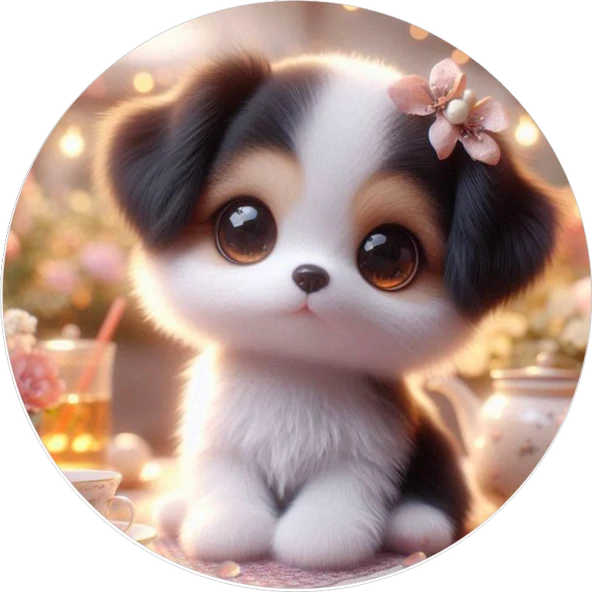 Yenilebilir Yuvarlak Pasta Resim Baskısı 20 cm Şekerli Kağıt Köpek Temalı 126 ürün görseli