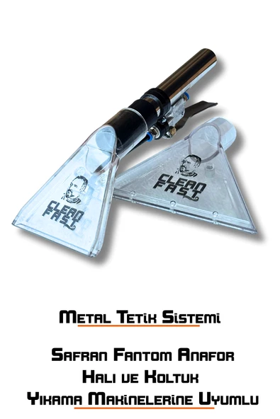 Halı ve Koltuk Yıkama Başlığı Vakum Aparatı Metal Tetikli Safran Fantom Anafor Uyumlu - 2