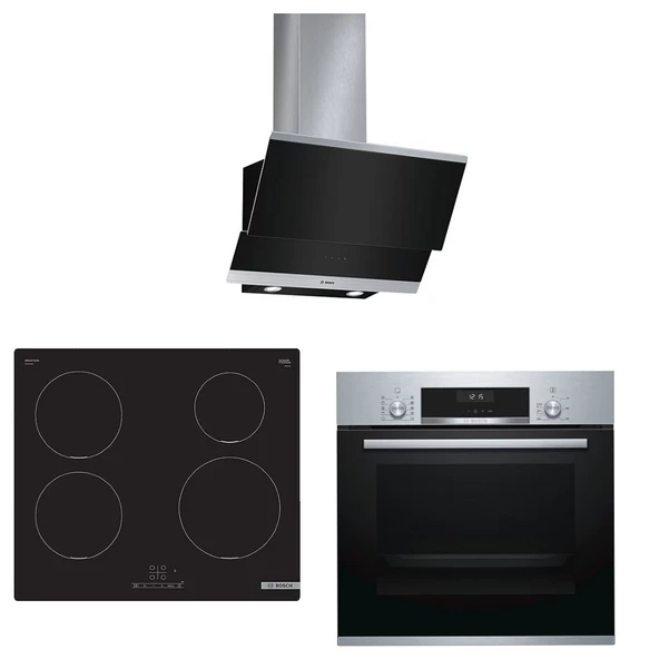 Bosch 3lü (PUE611BB5E-HBJ558YS0T-DWK065G60T)Ankastre Set - 1