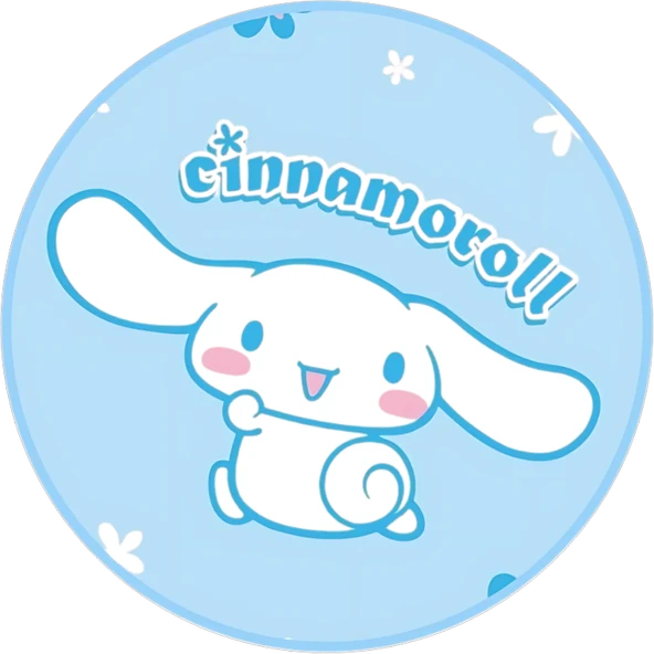 Yenilebilir Yuvarlak Pasta Resim Baskısı 20 cm Şekerli Kağıt Cinamoroll Temalı 04 ürün görseli 1