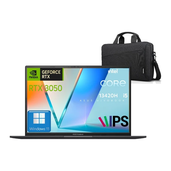 vivobook 16X K3605VC-RP423 P10 Intel Core I5 13420H 40GB 2tb SSD RTX3050 WIN11 Pro 16" IPS Taşınabilir Bilgisayar (Çanta Hediyeli)
