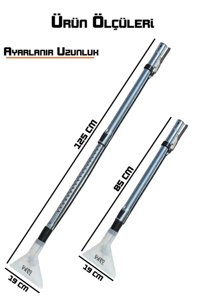Teleskopik Halı Yıkama Aparatı Karcher Puzzi 8/1 10/1 Uyumlu - 3