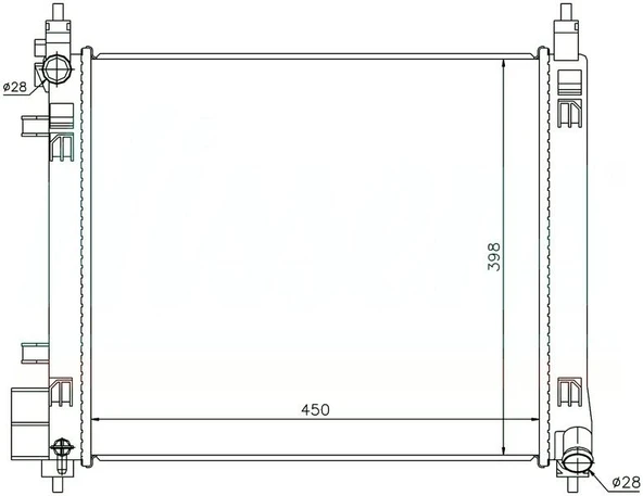 Nissan Motor Su Radyatörü Nissan Micra 1,2 K13 Kasa 2010 -> - Mahle Cr 2273 000s ürün görseli