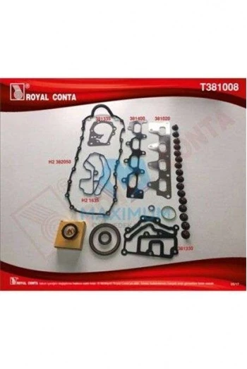 MOTOR TAKIM CONTASI REINZ KECELI SUBAP LASTIKLI SKCSIZ CLIO MEGANE SCENIC LAGUNA 1,4 / 1,6 16V K4J K - ROYAL T381008 - 1