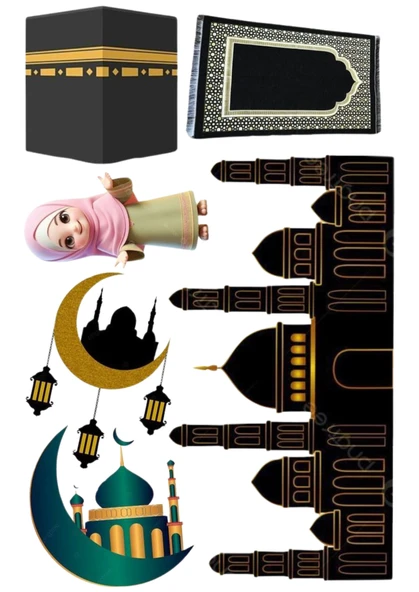 Yenilebilir Şekerli Kağıt Baskısı Cupcake ve Pasta Resim Baskı Kuran Okuyorum Temalı 92 ürün görseli