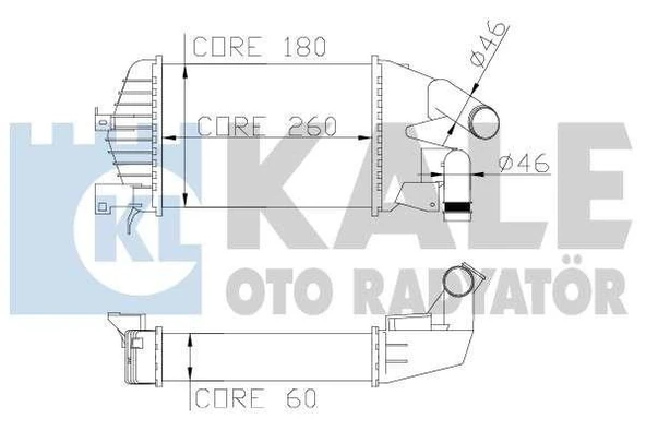 Opel Turbo Radyatoru Astra H Zafıra B Z13dth Z17dth Z19dt - Kale 345800 ürün görseli