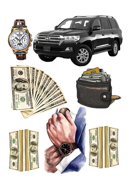 Yenilebilir Şekerli Kağıt Baskısı Patron Temalı Cupcake ve Pasta Resim Baskı 01 ürün görseli