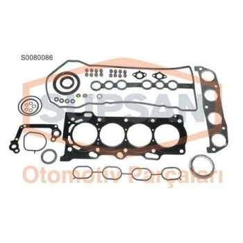Toyota Motor Takım Conta Komple Toyota Corolla 1.4-1.6 Benzinli 2002-2007 Avensis 1.6 Benzinli 2003-2008 - Supsan S0080086 - Resim 1
