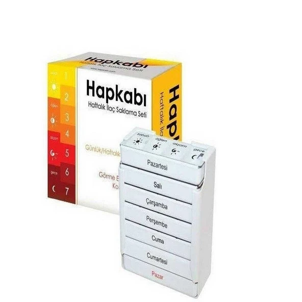 Hap Kabı İlaç Taşıma Kutu Haftalık - 1