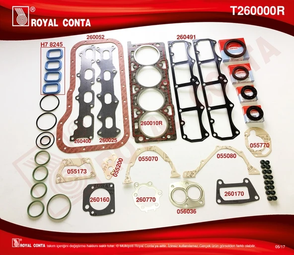 MOTOR CONTASI PALIO MAREA SIENA 1,6 16V (SKT KECELI) - ROYAL T260000R - 1