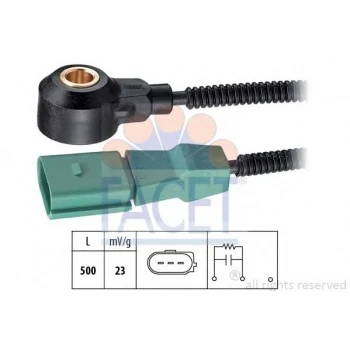 Vag Vuruntu Sensoru (yesil) Amarok CC Eos Golf V VI Jetta Passat Polo Tiguan Touareg T6 A1 A3 A4 A5 A6 A - Facet 9.3163 ürün görseli