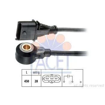 Opel Vuruntu Sensoru Vectra B Z18xe Astra G X20xev Omega B Z22xe - Facet 9.3068 ürün görseli