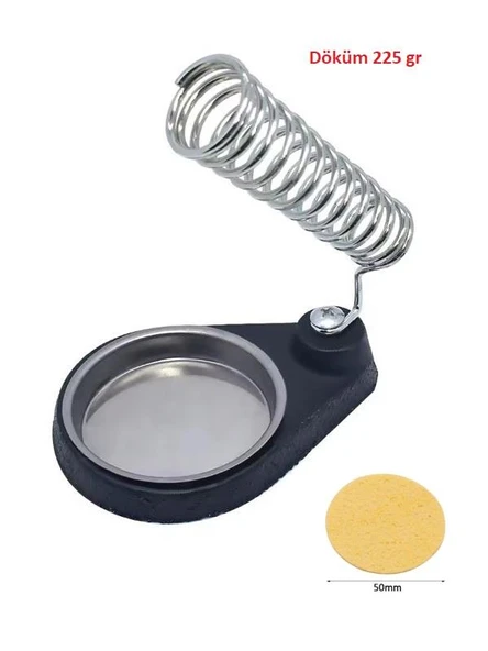 Havya Sehpası - Havya Standı DÖKÜM Yuvarlak Yaylı 75x104 mm Süngerli ürün görseli 1