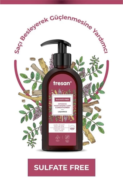 Tresan Meyan Kökü Yoğun Nemlendirici Sülfatsız Bakım Saç Kremi 300 ml - Resim 2