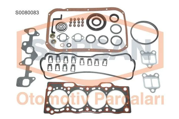 Toyota Motor Takım Conta Toyota Corolla 1.3 12 Valf Karburatorlu (2e Motor) 1988-1998 ( Ae92-Ae100-Ae101 Ka - Supsan S0080083 - Resim 1