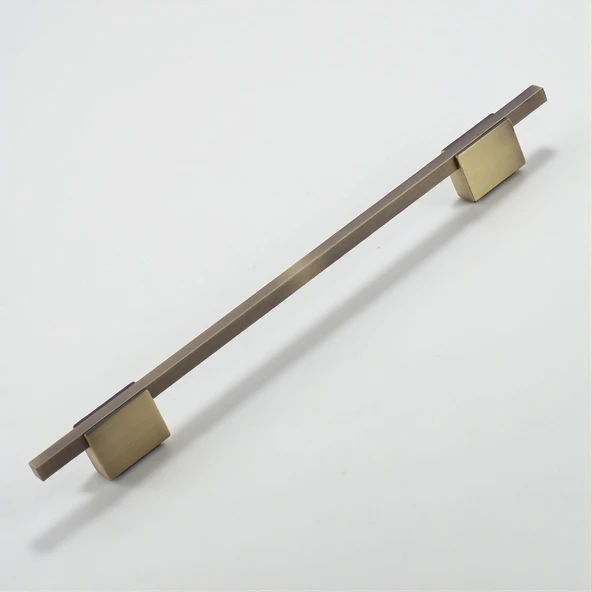 Boyut 320 mm Soft Antik Sarı Renk Metal Dolap Çekmece Kulbu Mutfak Dolabı Kapak Kulpları Mobilya ürün görseli