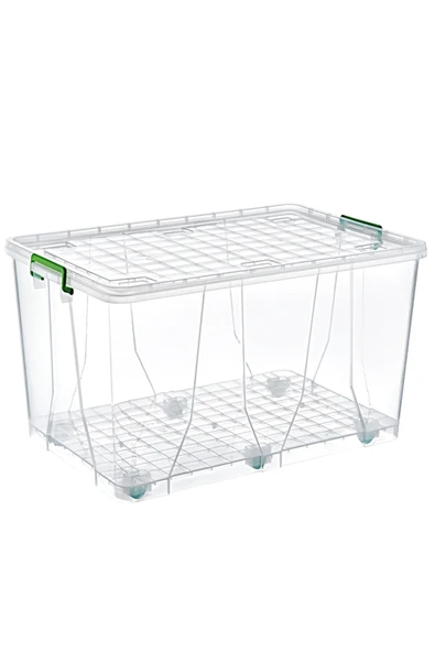 3 Adet Maksi Plastik Tekerli Saklama Ve Düzenleme Kutusu 120 Lt. - 2626-3 ürün görseli 1