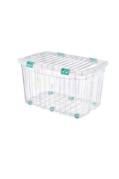 Mega Multi Box Plastik Saklama Kutusu 120  LT (Şeffaf ) - E-522 ürün görseli 1