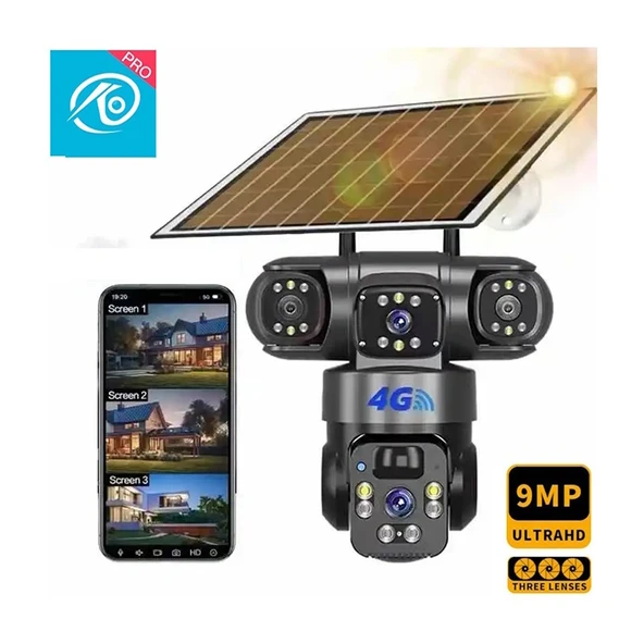 O-Kam 6060 6 MP Solar Güneş Enerjili Gece Görüşlü IP Güvenlik Kamerası - 3