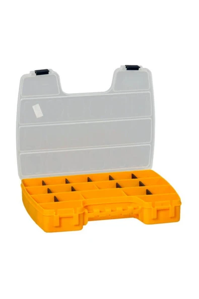 Balıkçı Kutu 1 Nolu 14 Bölmeli Sarı \ Şeffaf Çsp144 - Resim 2