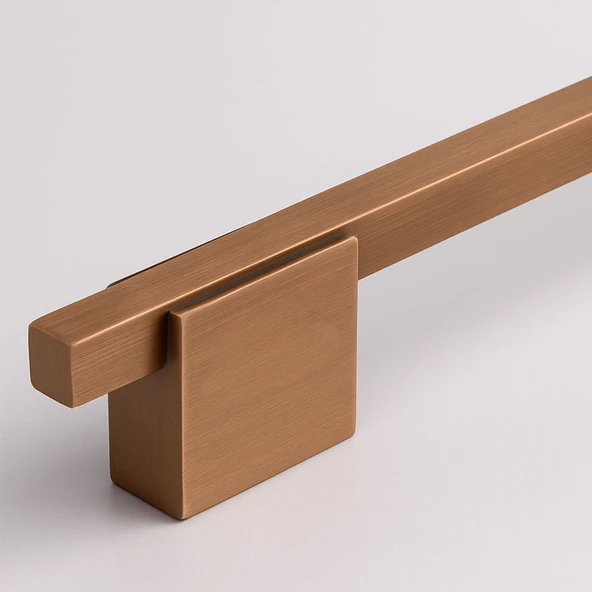 Boyut 320 mm Soft Antik Bakır Renk Metal Dolap Çekmece Kulbu Mutfak Dolabı Kapak Kulpları Mobilya - Resim 6