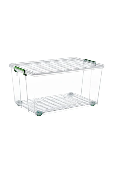 3 Adet Maksi Plastik Tekerli Saklama Ve Düzenleme Kutusu 75 Lt. - 2625-3 ürün görseli 1