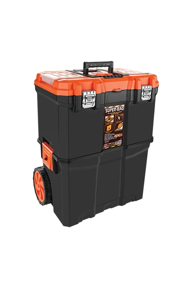 ASR-5039 TEKERLEKLİ ÇİFTLİ MOBİL TAKIM ÇANTASI - Resim 5