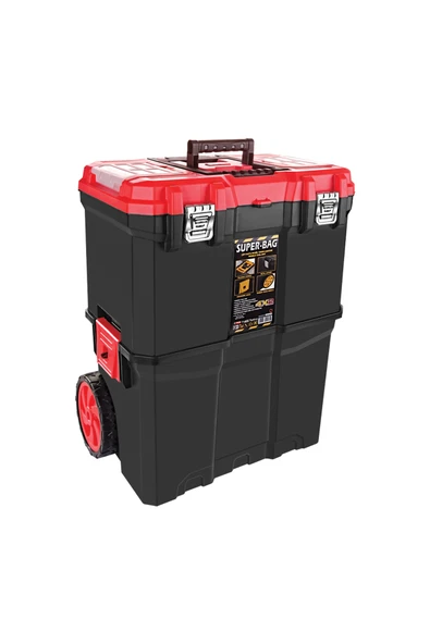 ASR-5039 TEKERLEKLİ ÇİFTLİ MOBİL TAKIM ÇANTASI - Resim 6