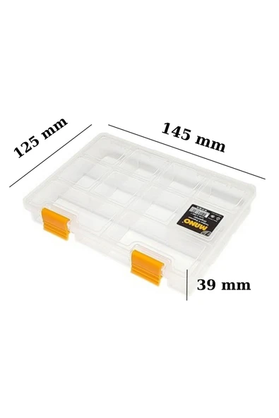 Ş-org 7- 7 Inç 10 Bölmeli Organizer Kutu (145x125x39 Mm) ürün görseli 1