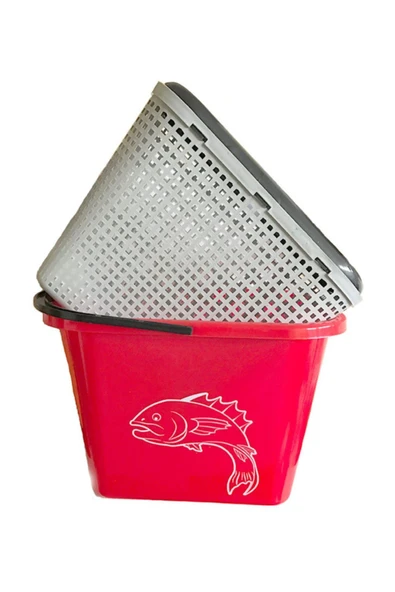 Süzgeçli Multi Renk Balıkçı Kovası Çsp 179 - Resim 6